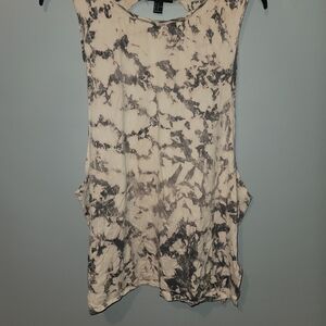 Forever 21 Monochrome Tie-Dye Tank Top